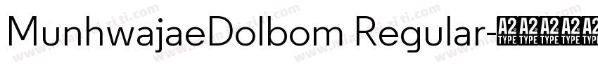 MunhwajaeDolbom Regular字体转换